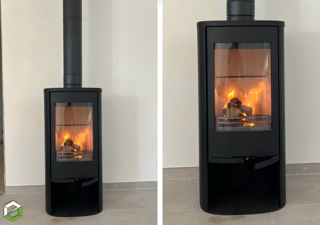 Consultez la chantier : installation d'un poêle à bois contura 810 style - cimaj chauffagiste bois