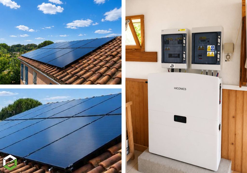 Installation photovoltaïque DUALSUN de 6 kW associée à un onduleur général - RGE QualiPV