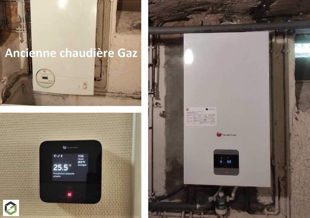 remplacement d'urgence d'une chaudière gaz