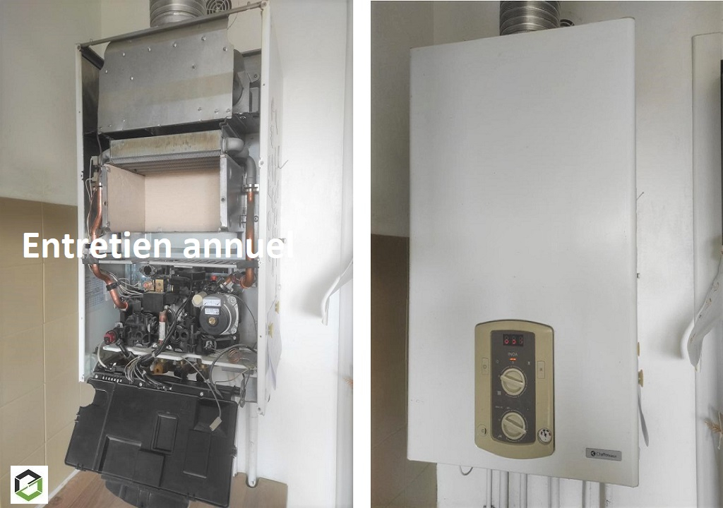 entretien et nettoyage annuelle d'une chaudière gaz
