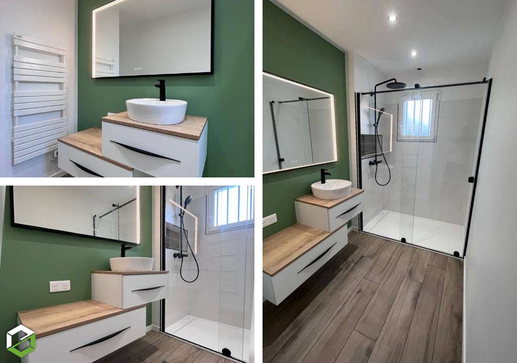 rénovation complète d'une salle de bain 