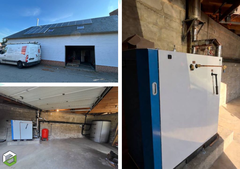 Consultez la chantier : pose d'une chaudière à granulé de bois easypell - rge qualibois
