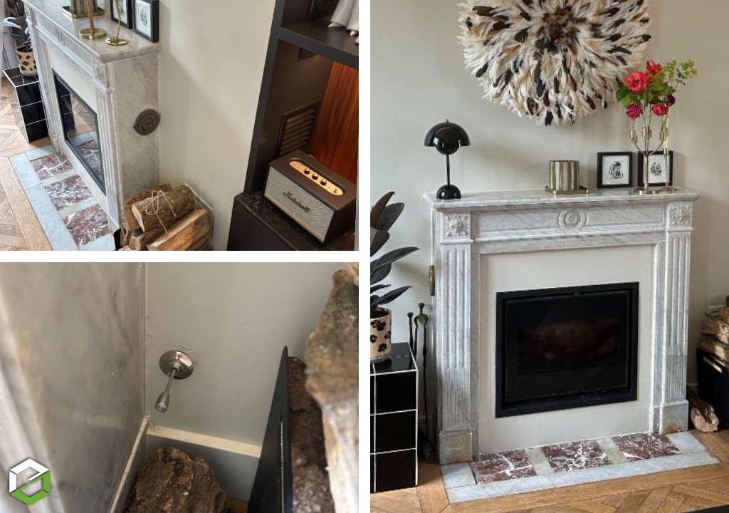 ​Installation d'un insert à bois Dovre 2120 SCB 