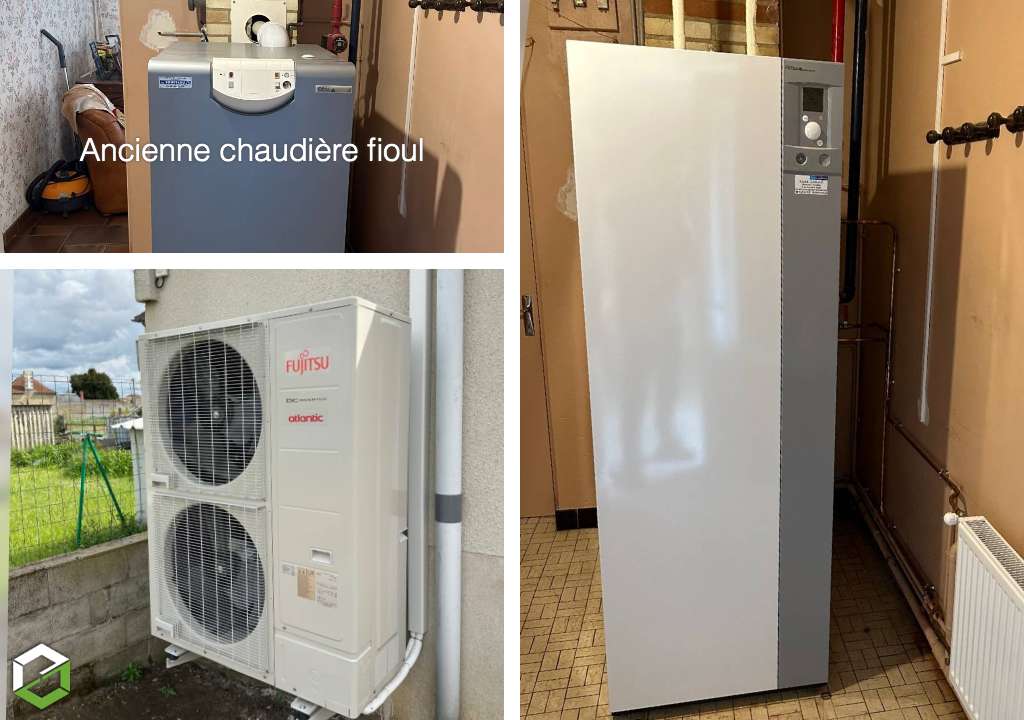 Consultez la chantier : remplacement d'une chaudière fioul par une pompe à chaleur atlantic - rge qualipac