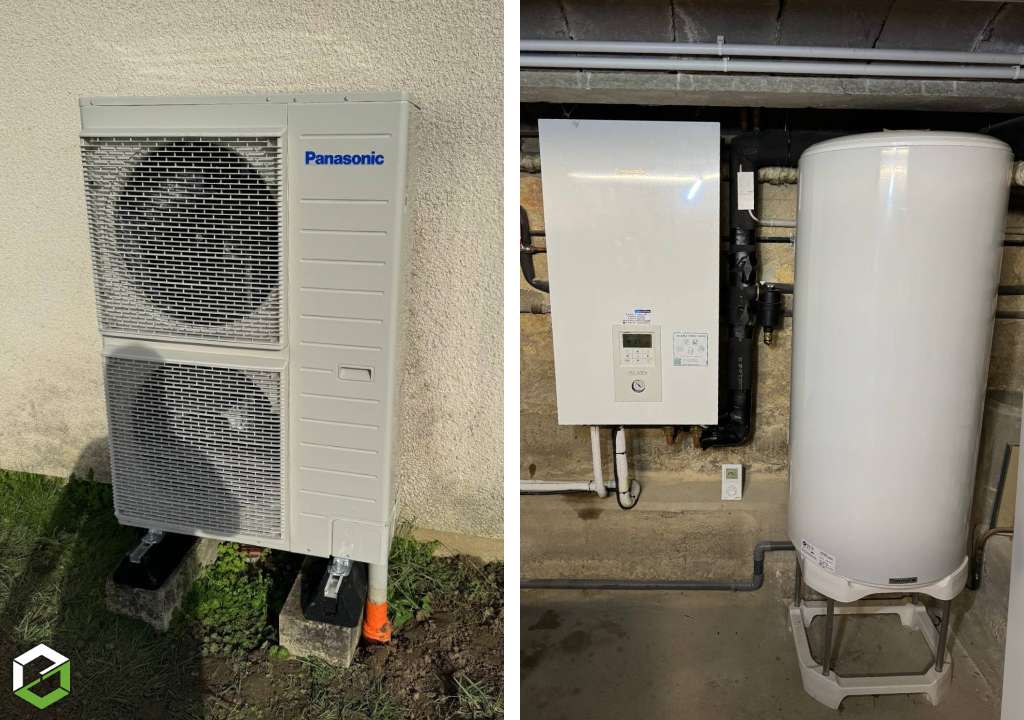 Remplacement d'une pompe à chaleur Sanyo par une pompe à chaleur Panasonic - Entreprise RGE QualiPAC