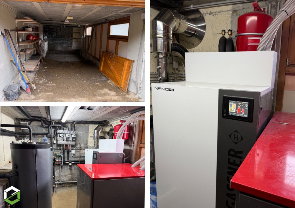 Installation chaudière à granulés HARGASSNER modèle NanoPK 15 - entreprise certifiée RGE QualiBois