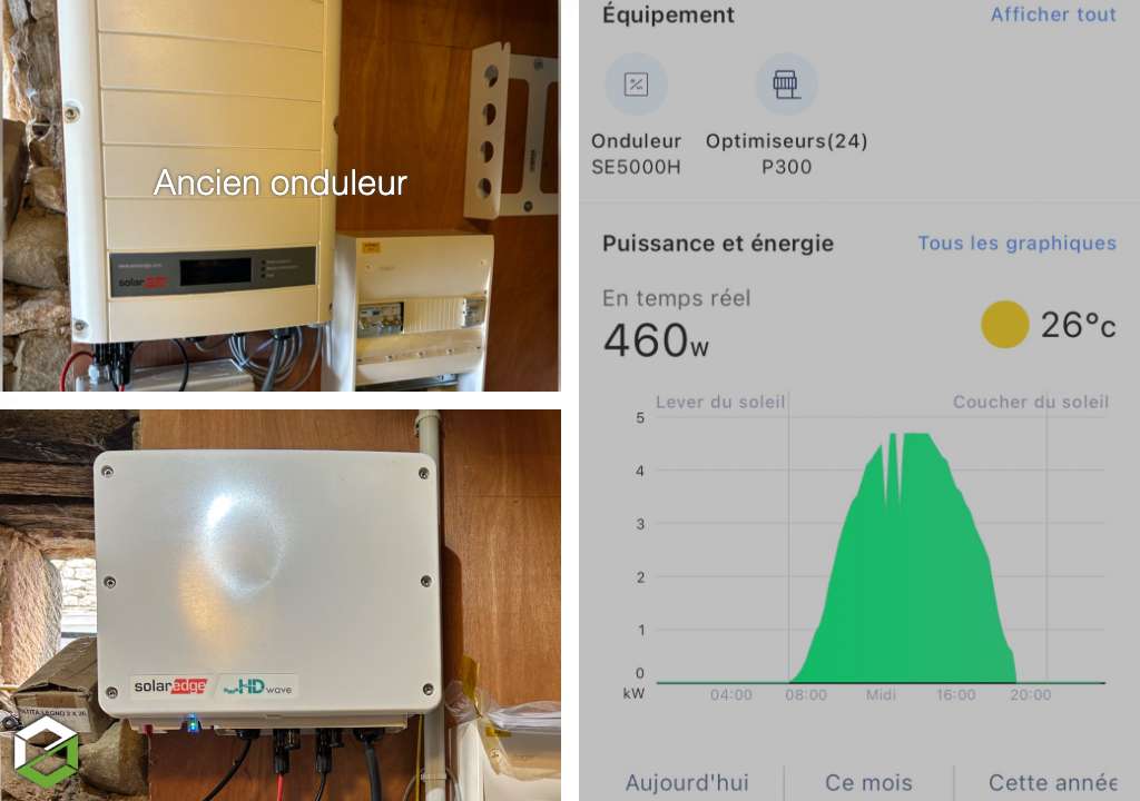 Consultez la chantier : remplacement d’un onduleur solaredge - entreprise rge qualipv