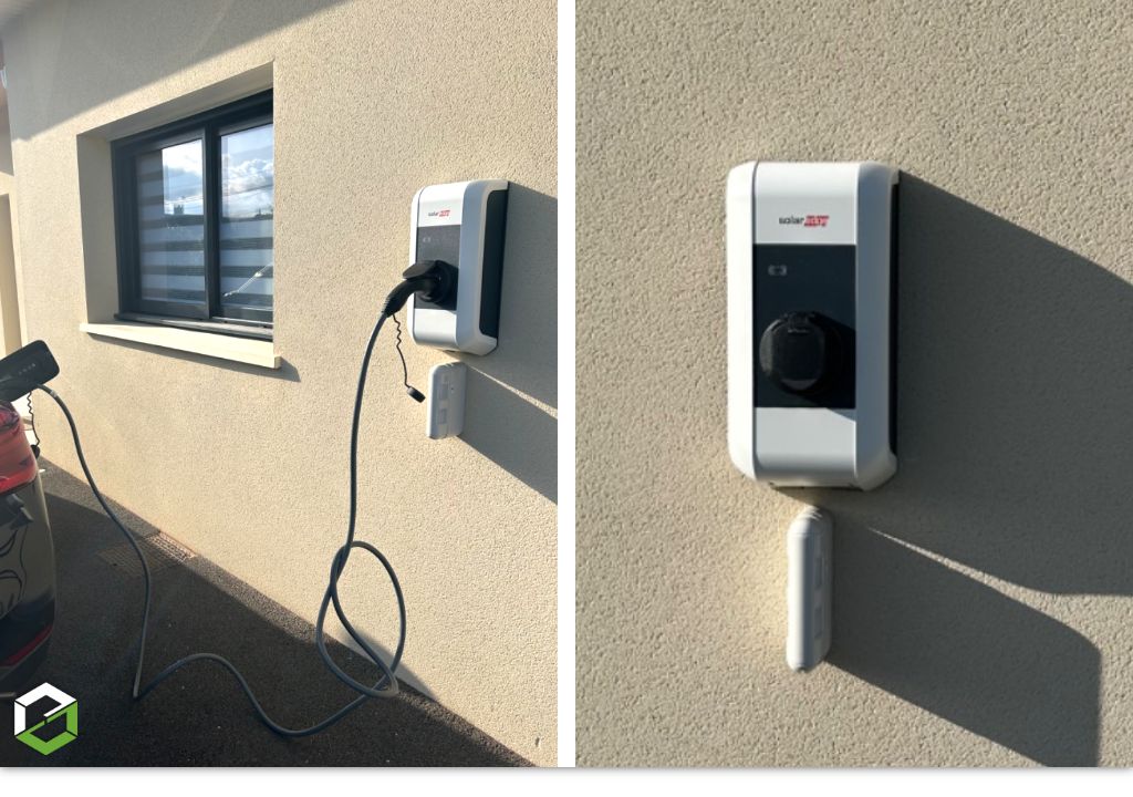 Consultez la chantier : installation d’une borne de recharge pour véhicule électrique solaredge