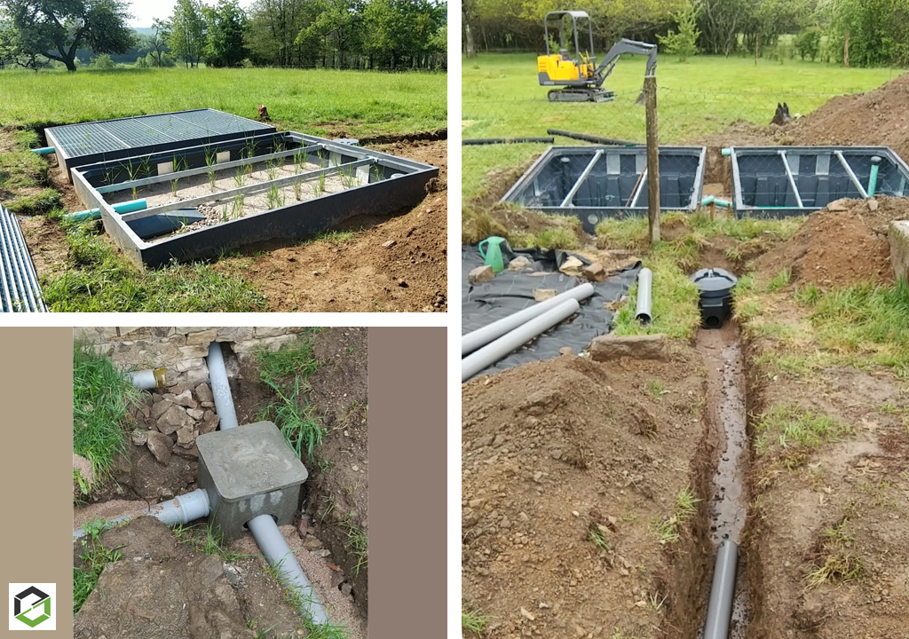 Consultez la chantier : chantier d’assainissement en autoconstruction aquatiris pour habitation + gîte dans les vosges :