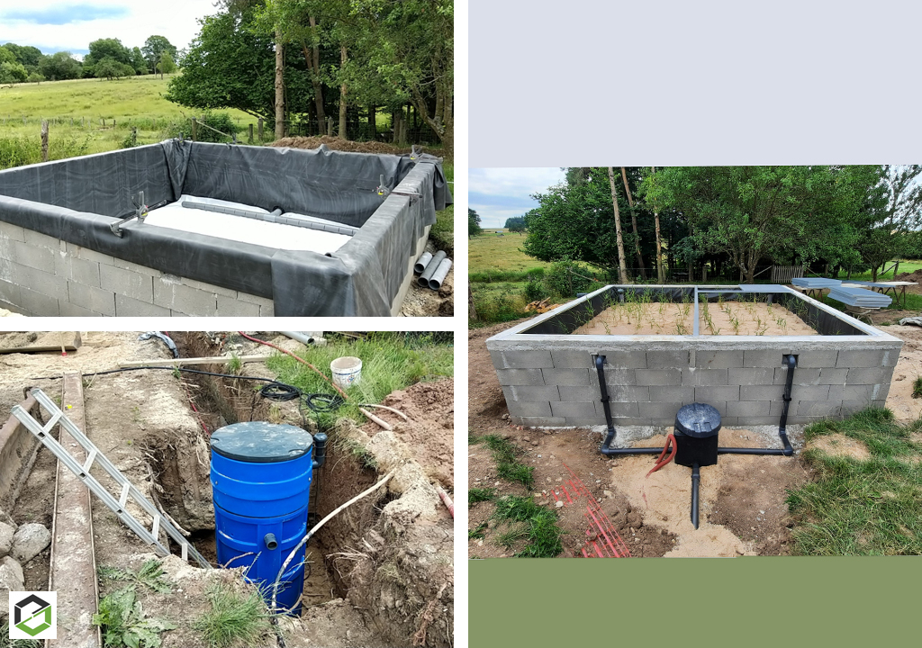 chantier d’assainissement non collectif (anc) en autoconstruction pour 2 habitations individuelle dans les vosges :