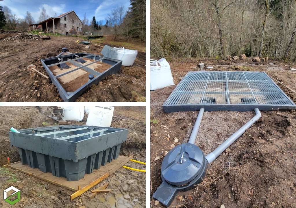 Consultez la chantier : chantier d’assainissement non collectif (anc) en autoconstruction pour effluents domestiques