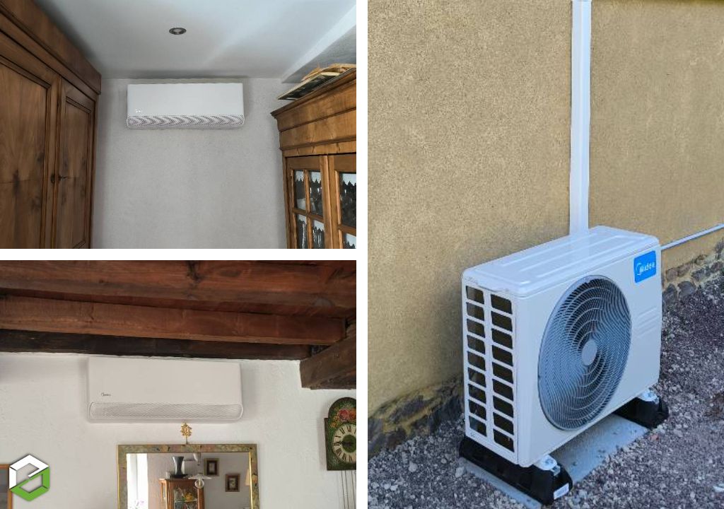 Installation pompe a chaleur Midea