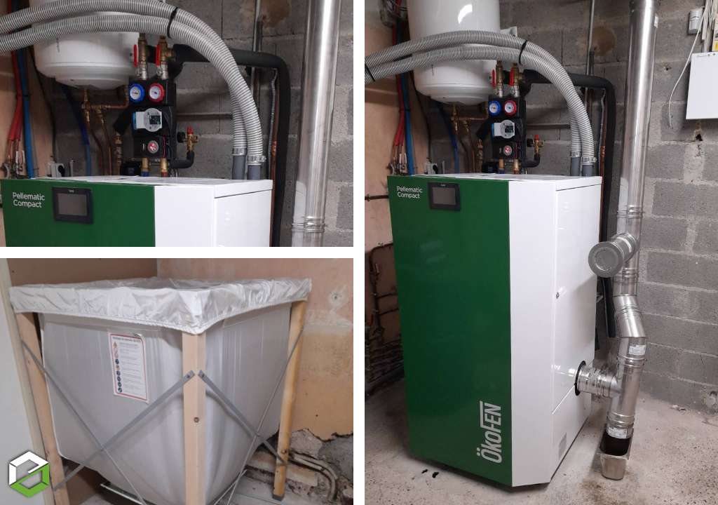 Installation d'une chaudière biomasse à granulés de bois - Installateur RGE QUALIBOIS