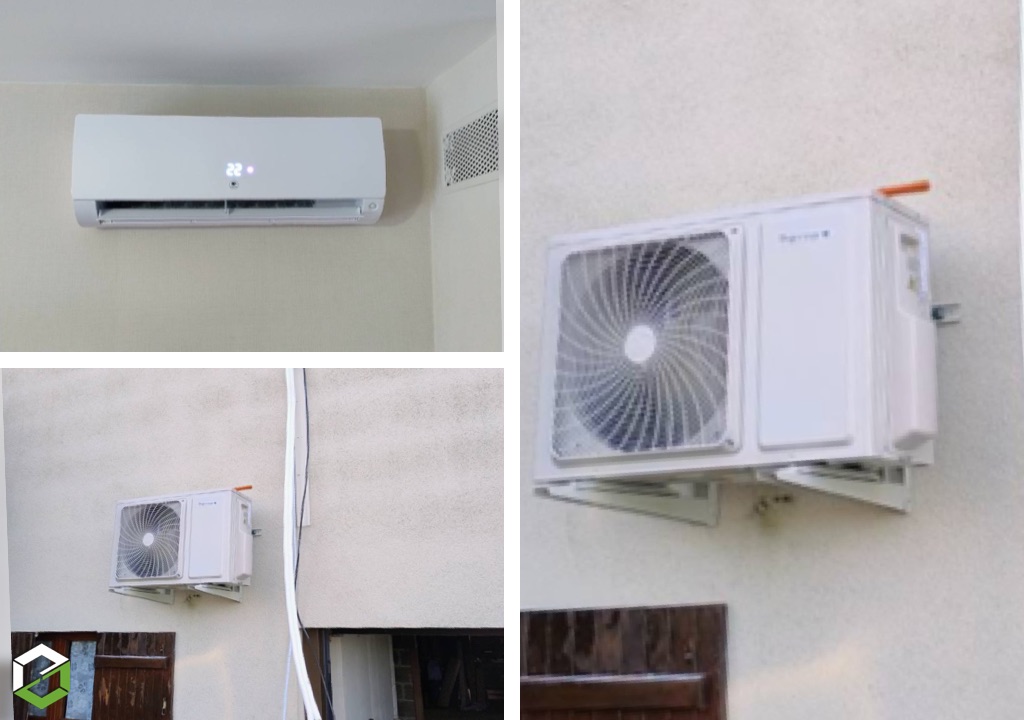 Consultez la chantier : pose climatisation réversible thermor