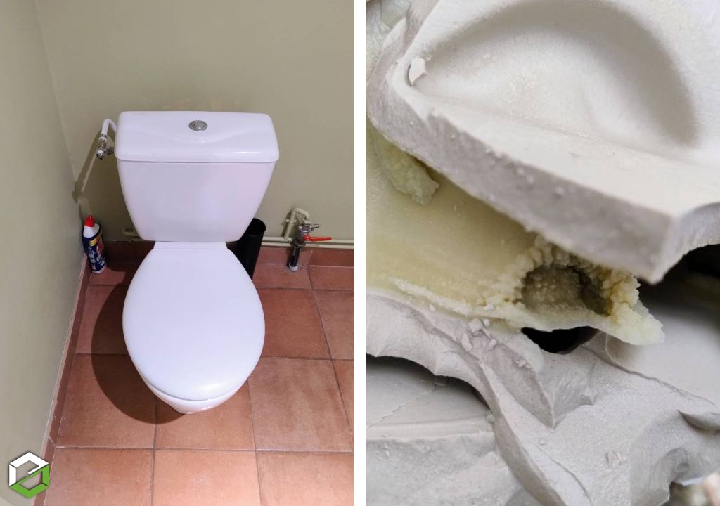 Remplacement d'un ensemble WC réservoir et cuvette