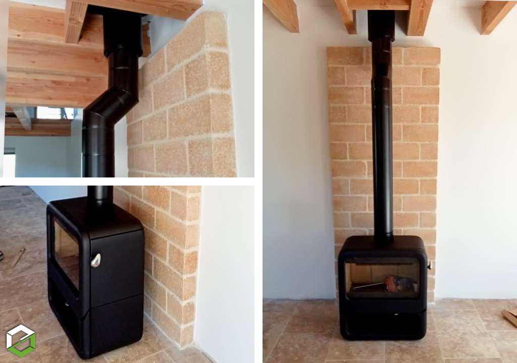 Installation d'un poêle à bois Dovre - Entreprise RGE Qualibois
