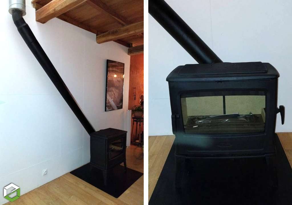 Consultez la chantier : installation d'un poêle à bois dovre - entreprise rge qualibois