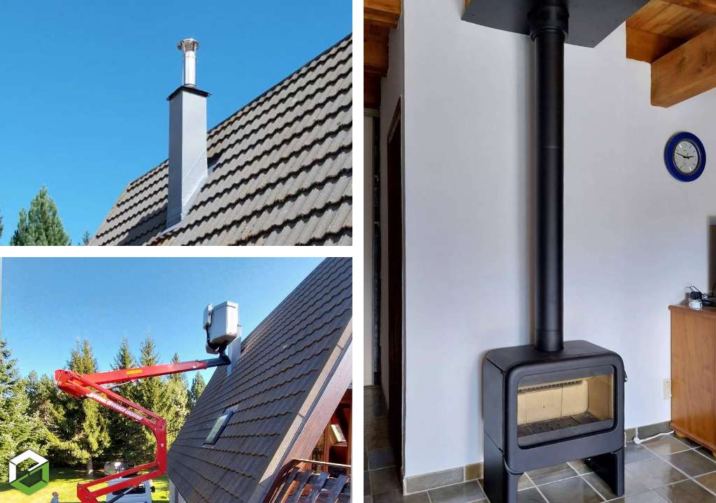 installation d'un poêle à bois bûches dovre - entreprise rge qualibois