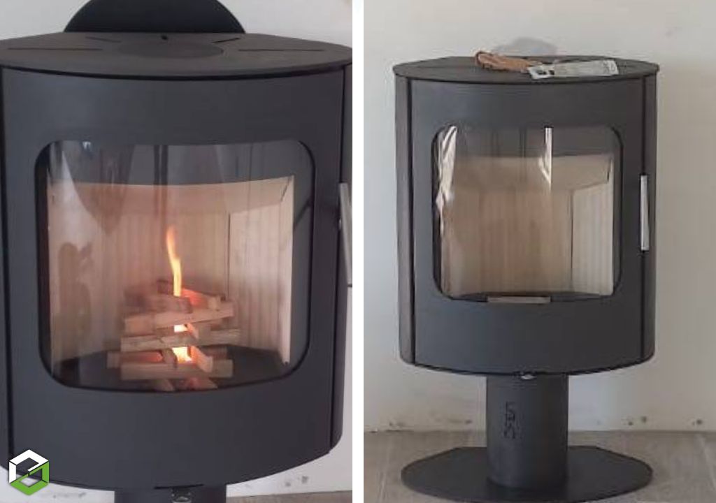 Consultez la chantier : installation d'un poêle à bois bûches lorflam - entreprise qualibois rge