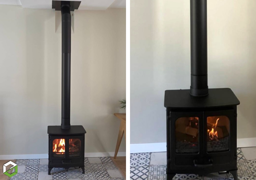 Consultez la chantier : installateur de poêle à bois charnwood - entreprise qualibois rge