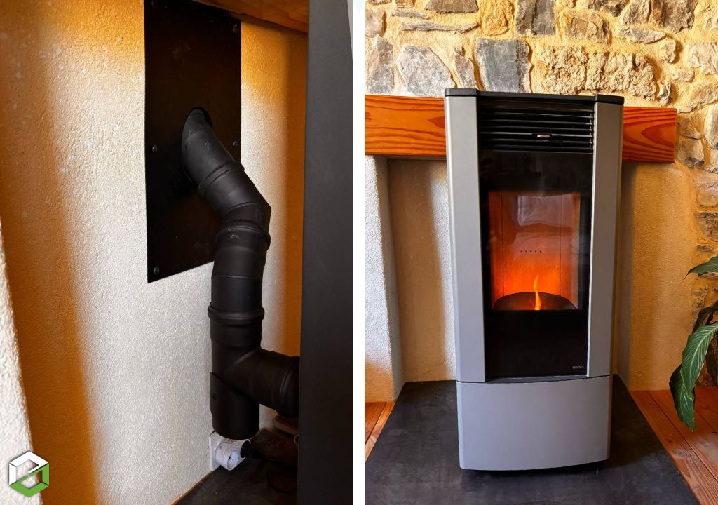 Consultez la chantier : installation d'un poêle à pellets - entreprise éligible ma prime renov (rge qualibois) 