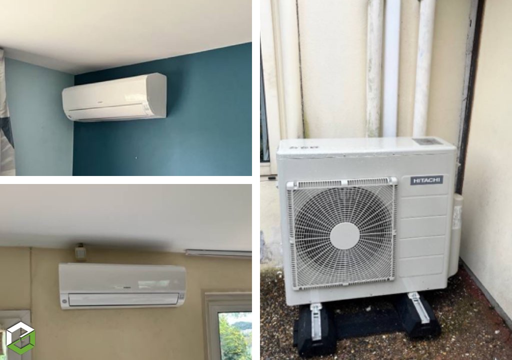 Installation d’une pompe à chaleur air/air Split Hitachi - RGE QualiPAC