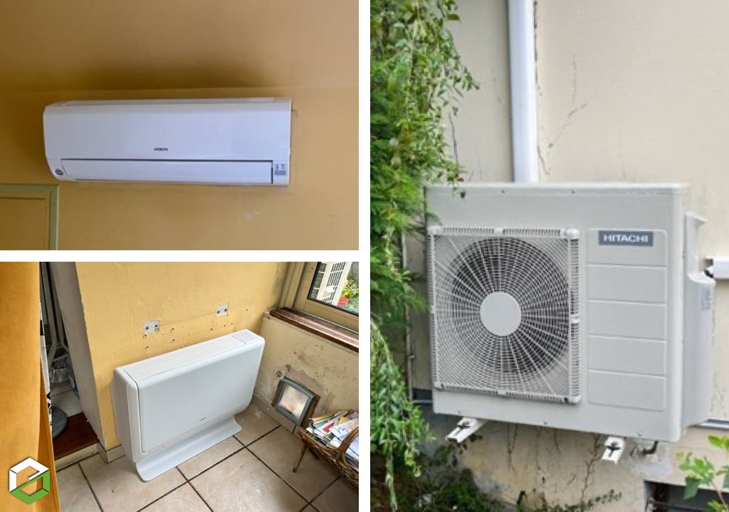 Installation d’une pompe à chaleur air/air Split Hitachi - Entreprise RGE