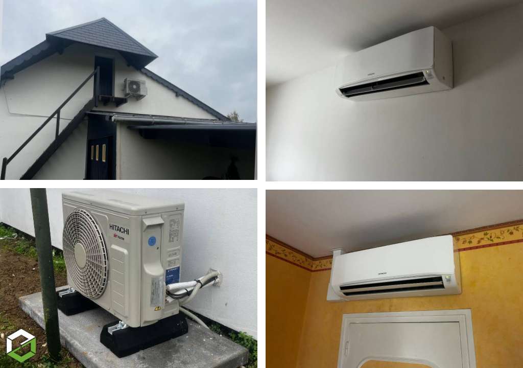 Installation d’une pompe à chaleur air/air Split Hitachi - Entreprise RGE