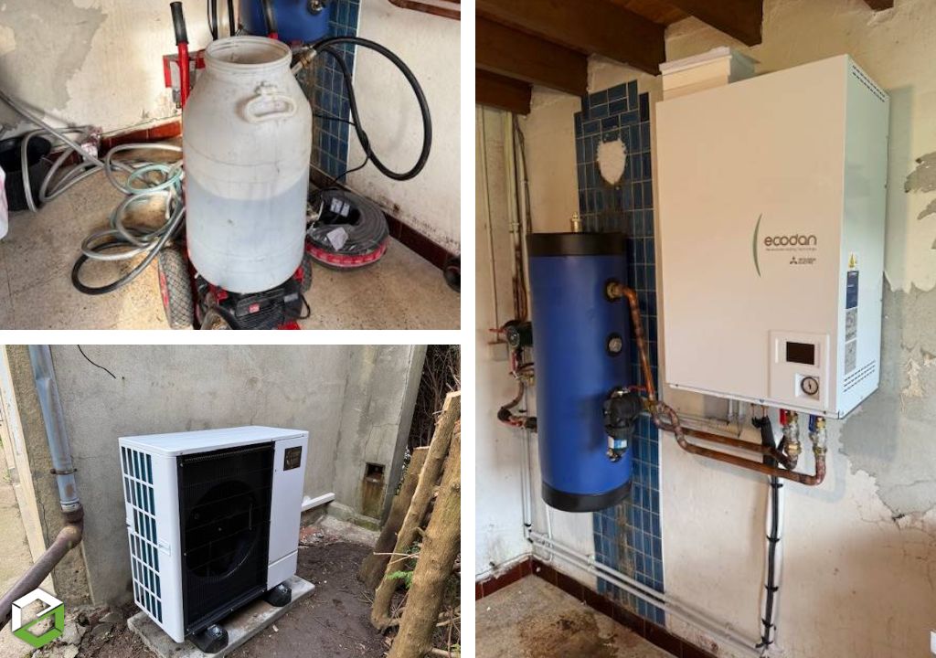 installation d’une pompe à chaleur mitsubishi
