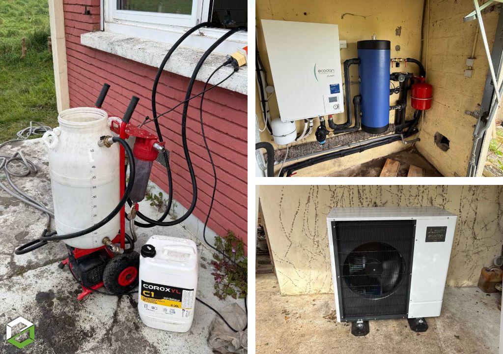 installation d’une pompe à chaleur mitsubishi electric à la place d'une chaudière fioul