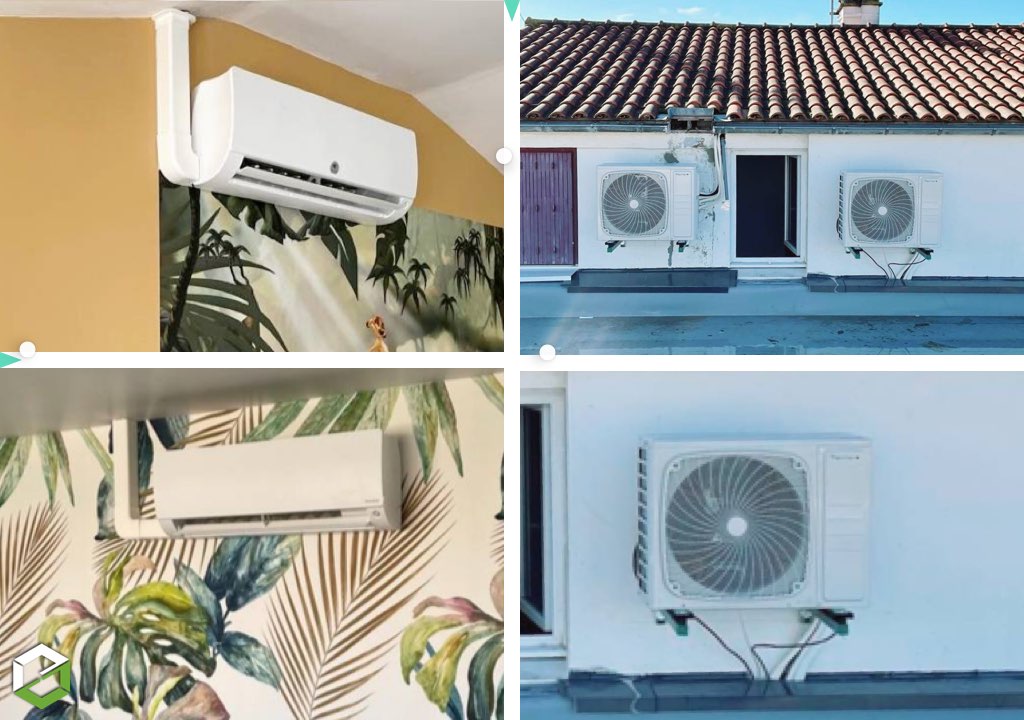 installation et mise en service d'une pompe à chaleur air/air thermor