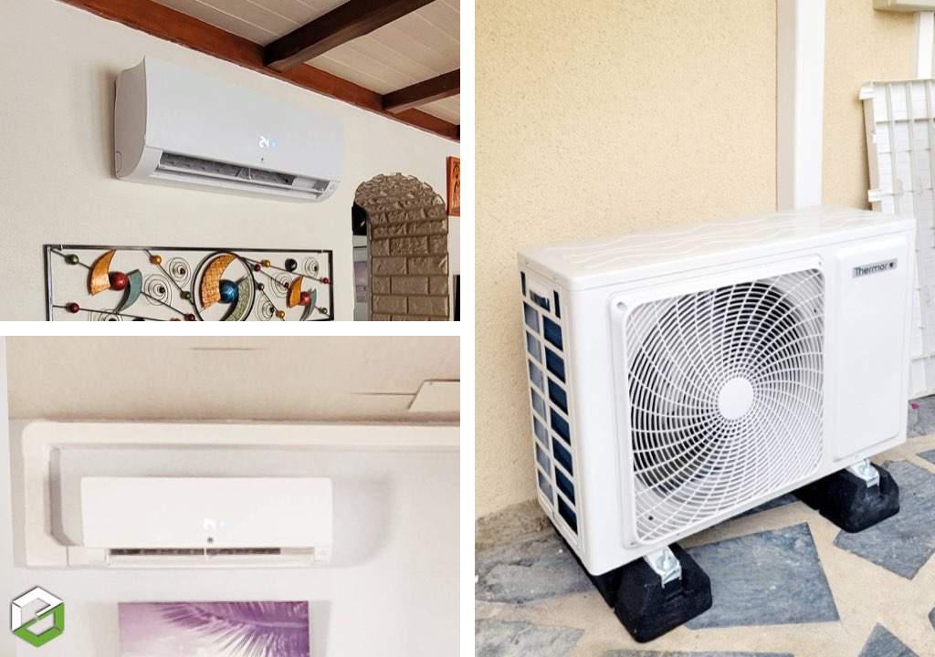 Pose d'une climatisation réversible (PAC Air Air) Thermor - Entreprise RGE QualiPAC