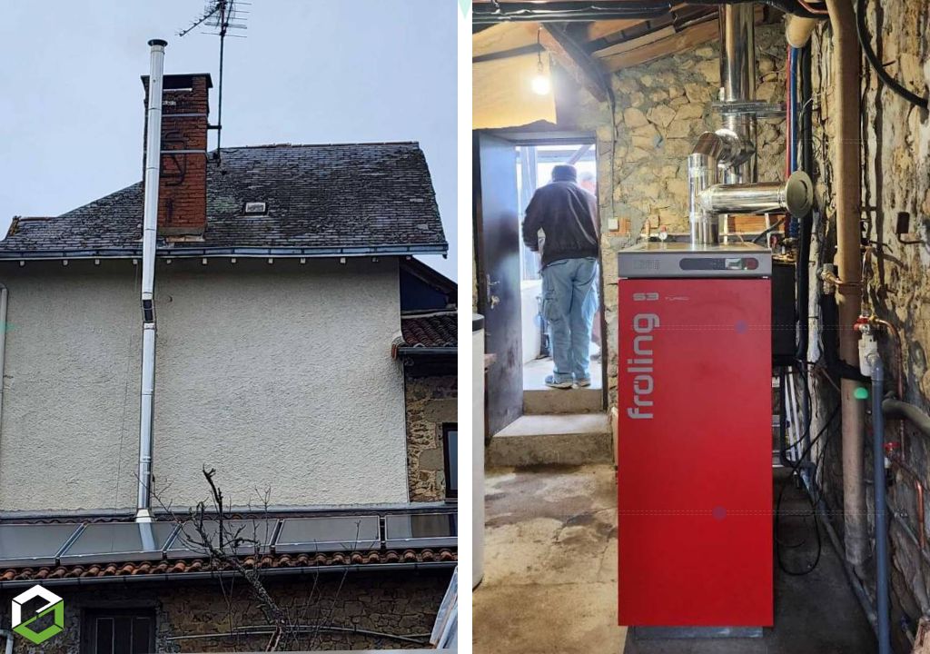 Installation d'une chaudière à bois Froling S3 Turbo - RGE Qualibois-Haute Vienne (87)