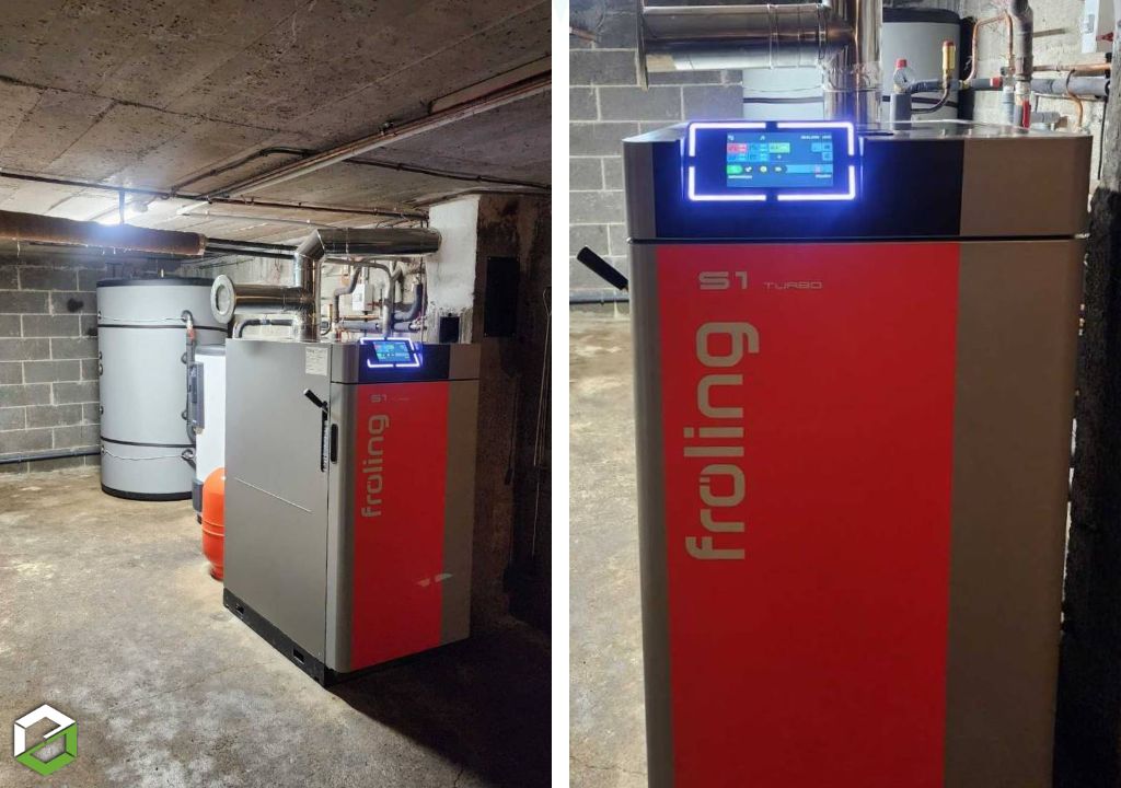 Installation d'une chaudière à bois Froling S1 Turbo - Installateur RGE Qualibois-Haute Vienne (87)