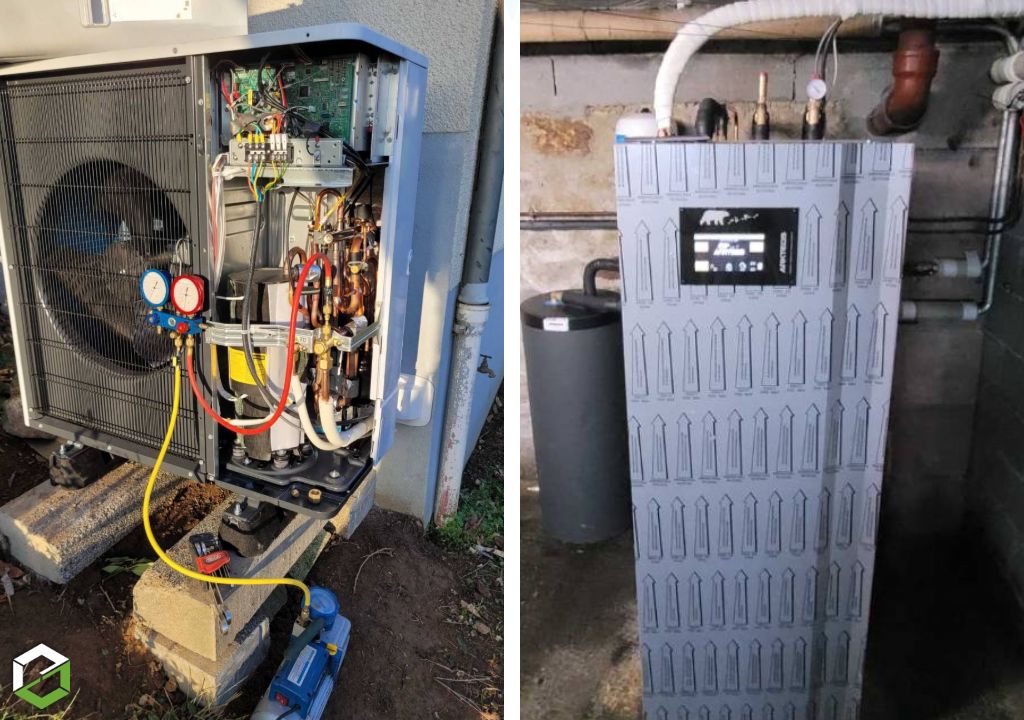 Installation d'une pompe à chaleur air eau Artkeos Baguio 4 Power 