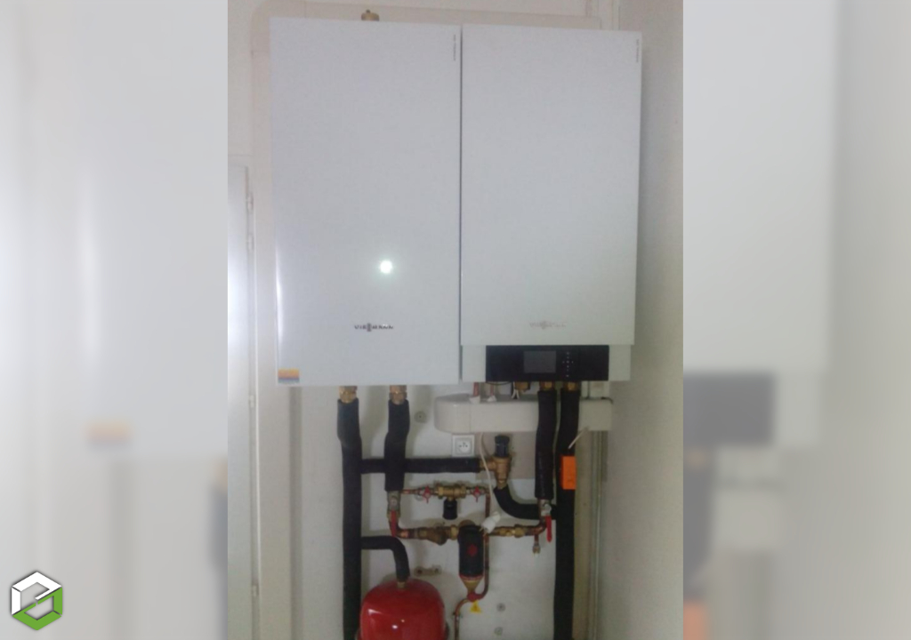 Ets Sardin Chauffage : Entreprise RGE QualiPAC :Installation d'une pompe à chaleur Viessmann Vitocal 100S
