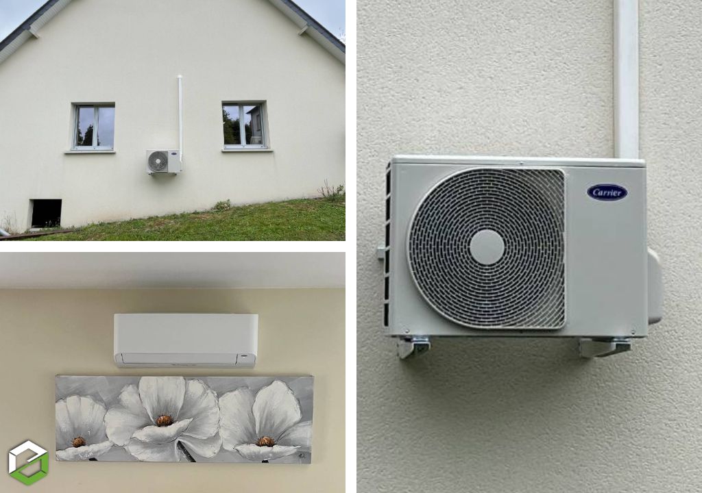 Ets Sardin Chauffage : Installation d'une pompe à chaleur air air dans maison individuelle