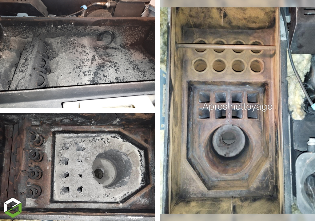 Sarl Ener'tech : Entretien d'une chaudière à granulés de bois (pellets) Froling P4