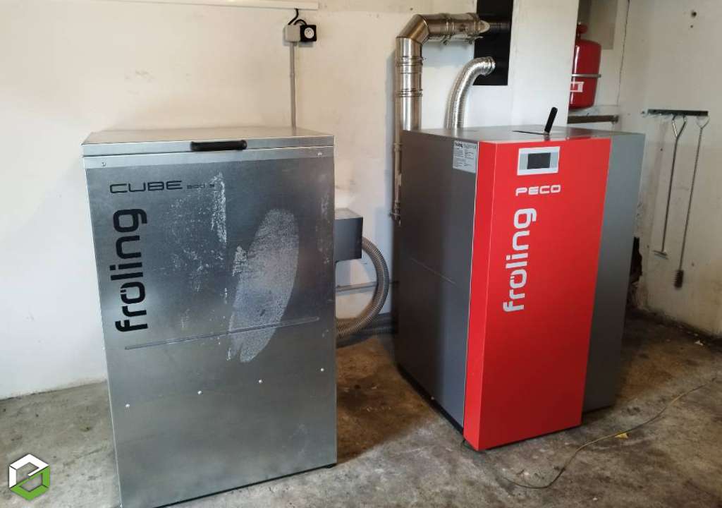 Installation d'une chaudière granulés de bois Froling en remplacement d'une chaudière fioul - Entreprise RGE Qualibois-Pyrénées Atlantiques (64)