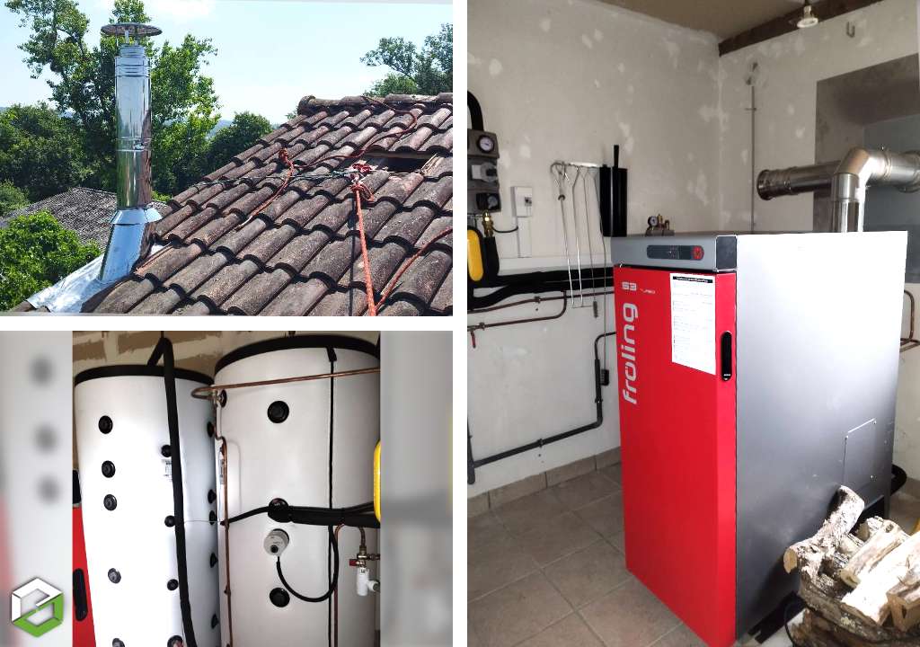 Remplacement d'une chaudière gaz par une chaudière bûches - Entreprise RGE Qualibois-Pyrénées Atlantiques (64)