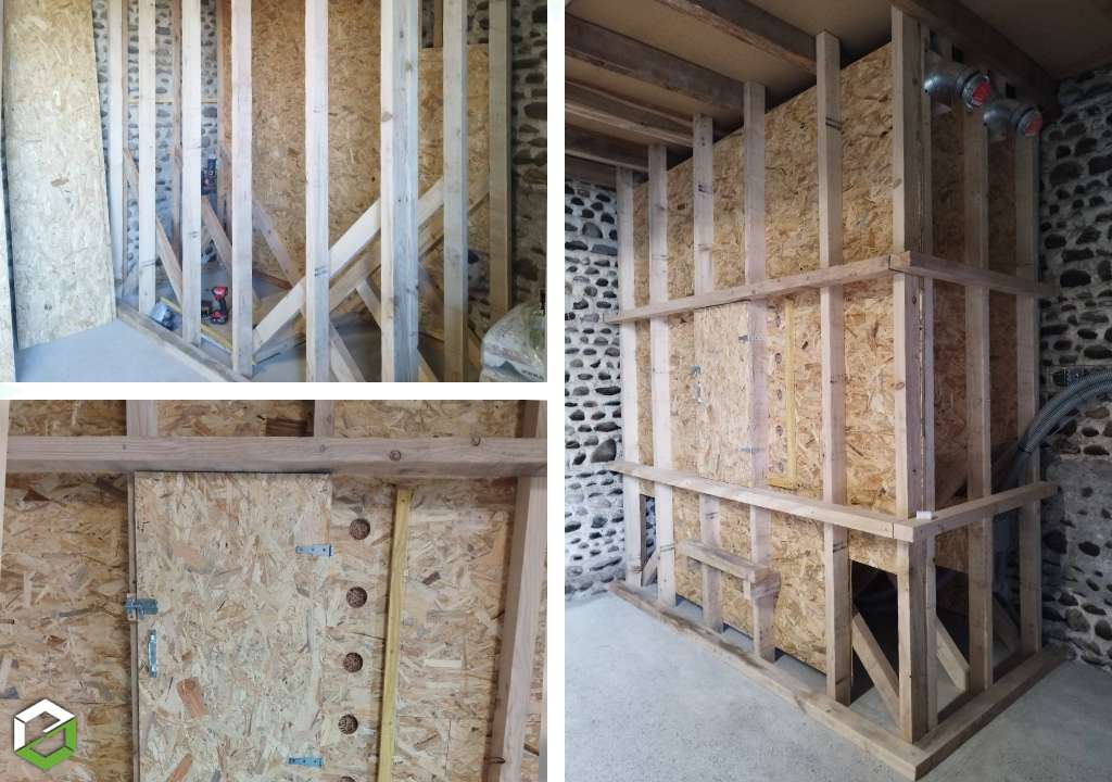 Sarl Ener'tech : Construction d'un silo à granulés associé à une chaudière Froling PE1