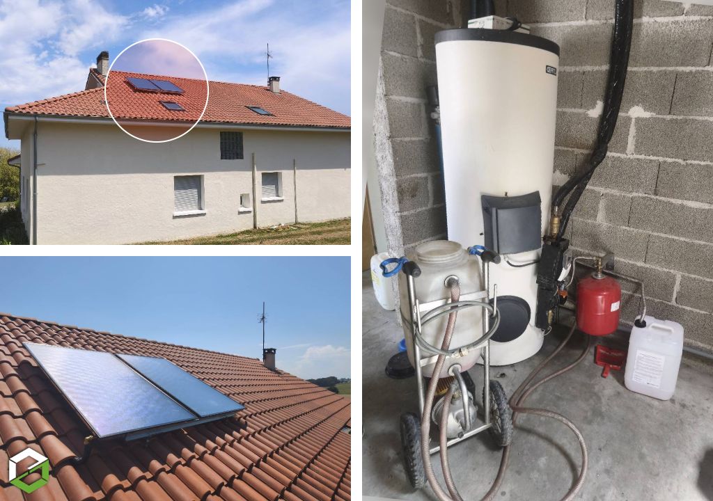 Remplacement de capteurs solaires thermiques intégrés
