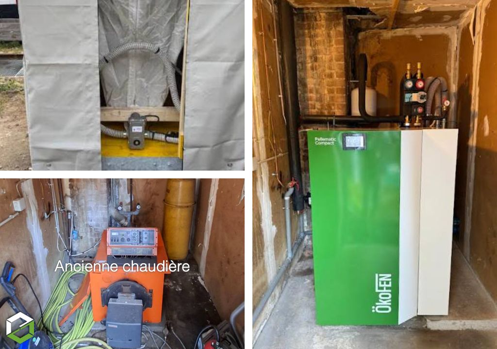 Rénovation énergétique d'une chaufferie au fioul par une chaudière à granulés -Lozère (48)
