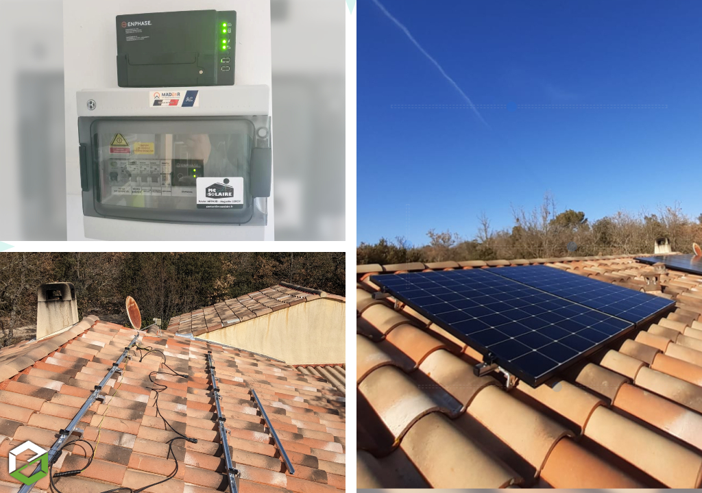 Installation d'une centrale photovoltaïque de 3 kWc SunPower/Enphase - RGE QualiPV