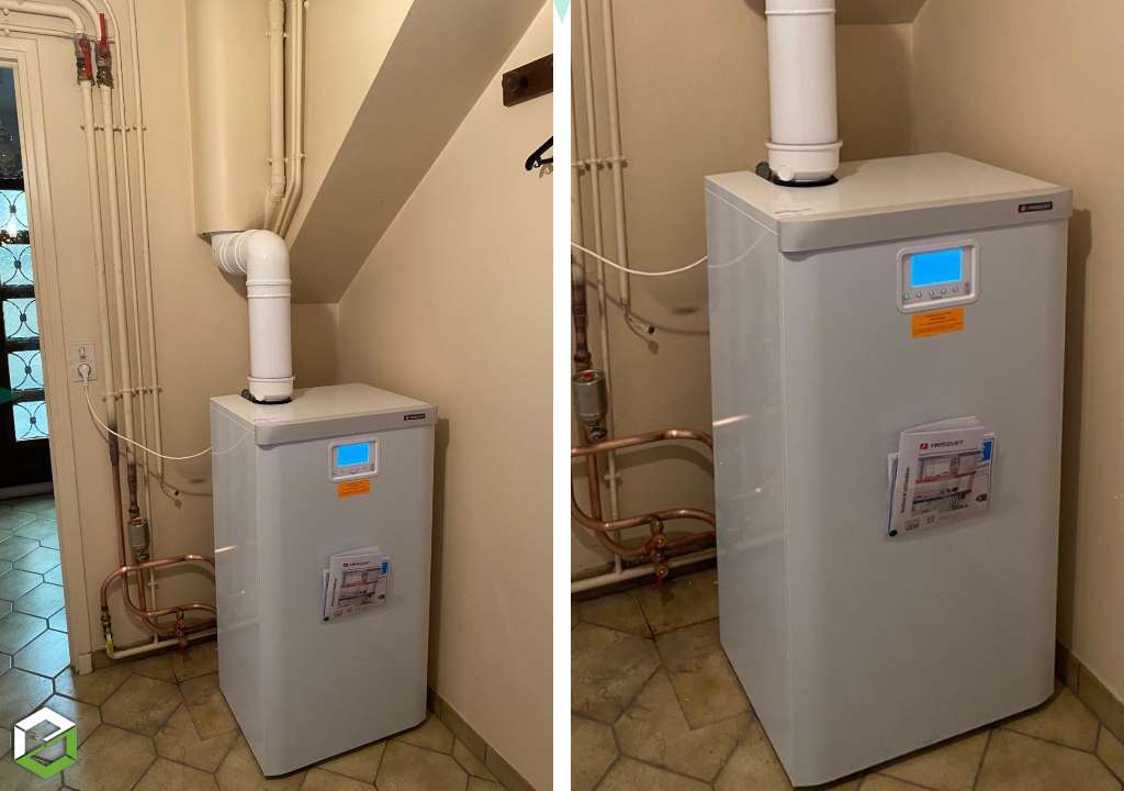 installation et mise en service d'une chaudière hpe frisquet prestige condensation