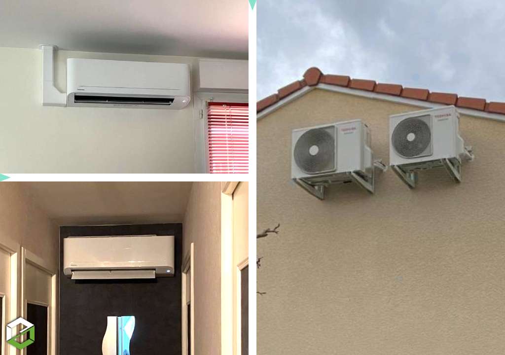 installation et mise en service de deux monosplits toshiba 