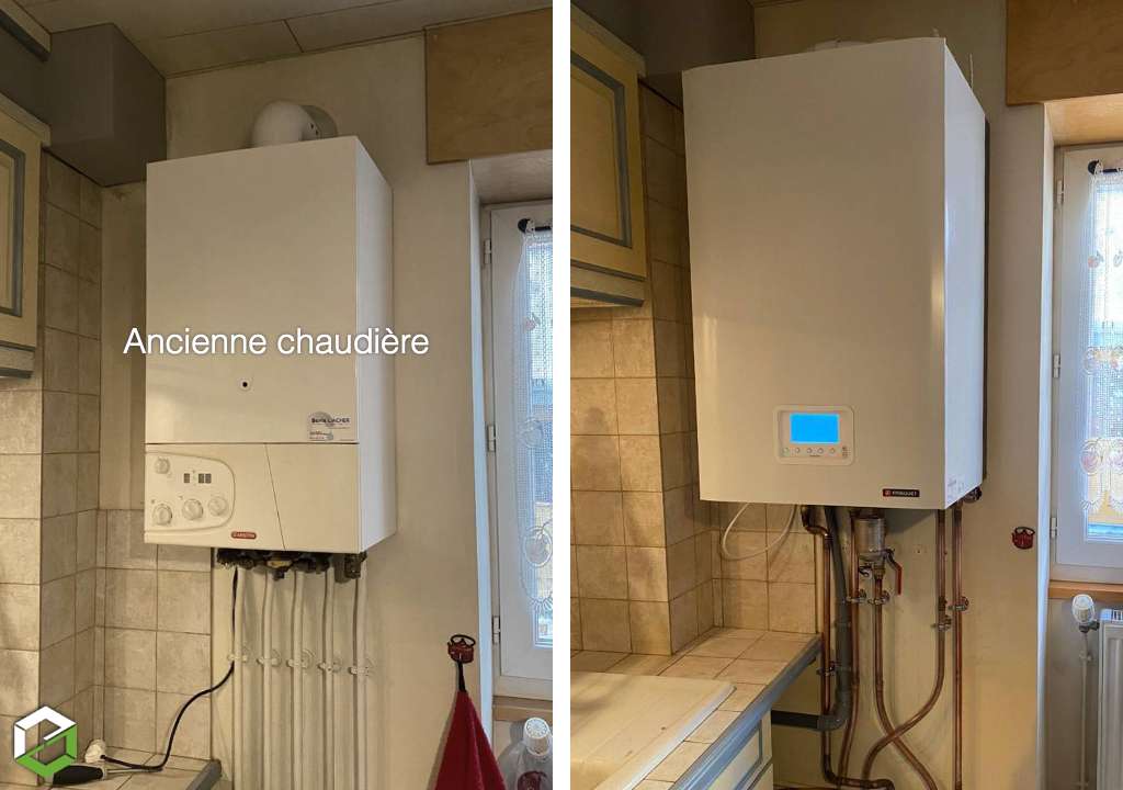 installation et mise en service d'une chaudière gaz condensation frisquet hm condens visio 25kw