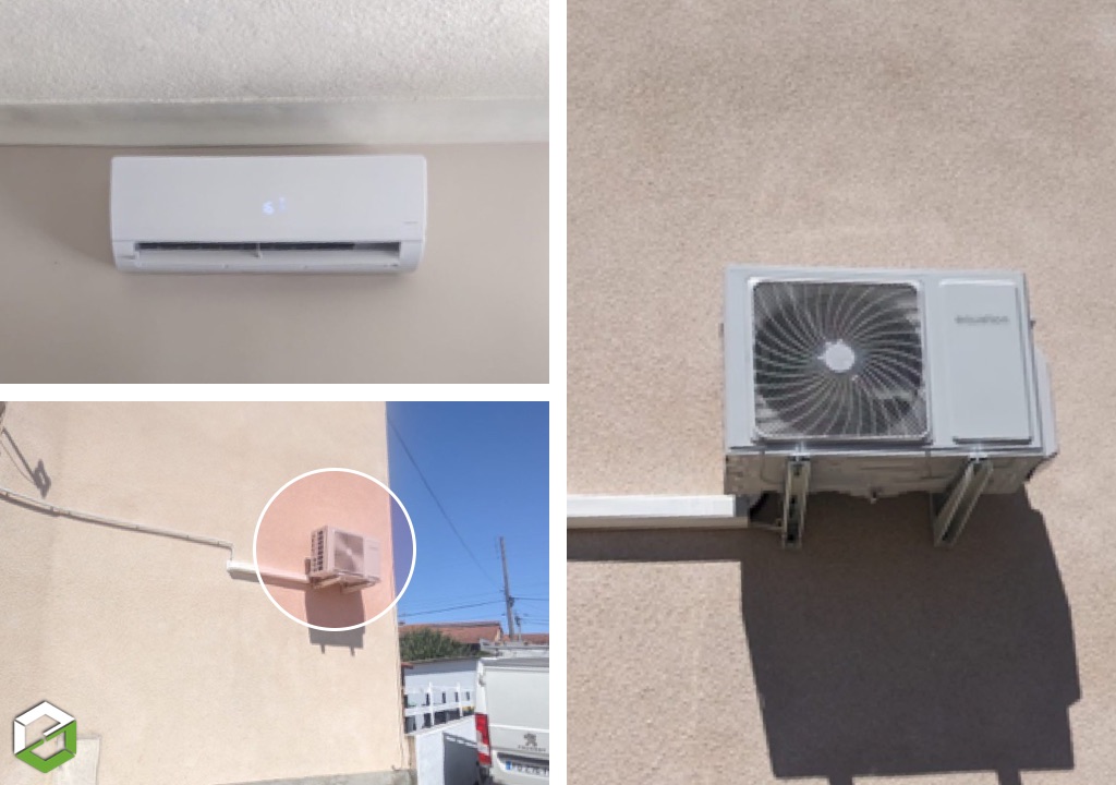 Consultez la chantier : installation et mise en service climatisation pac air-air equation