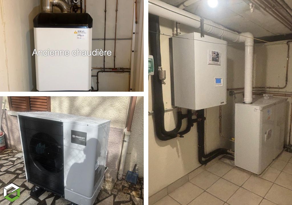 installer une pompe à chaleur air-eau hybride  frisquet - chauffagiste rge