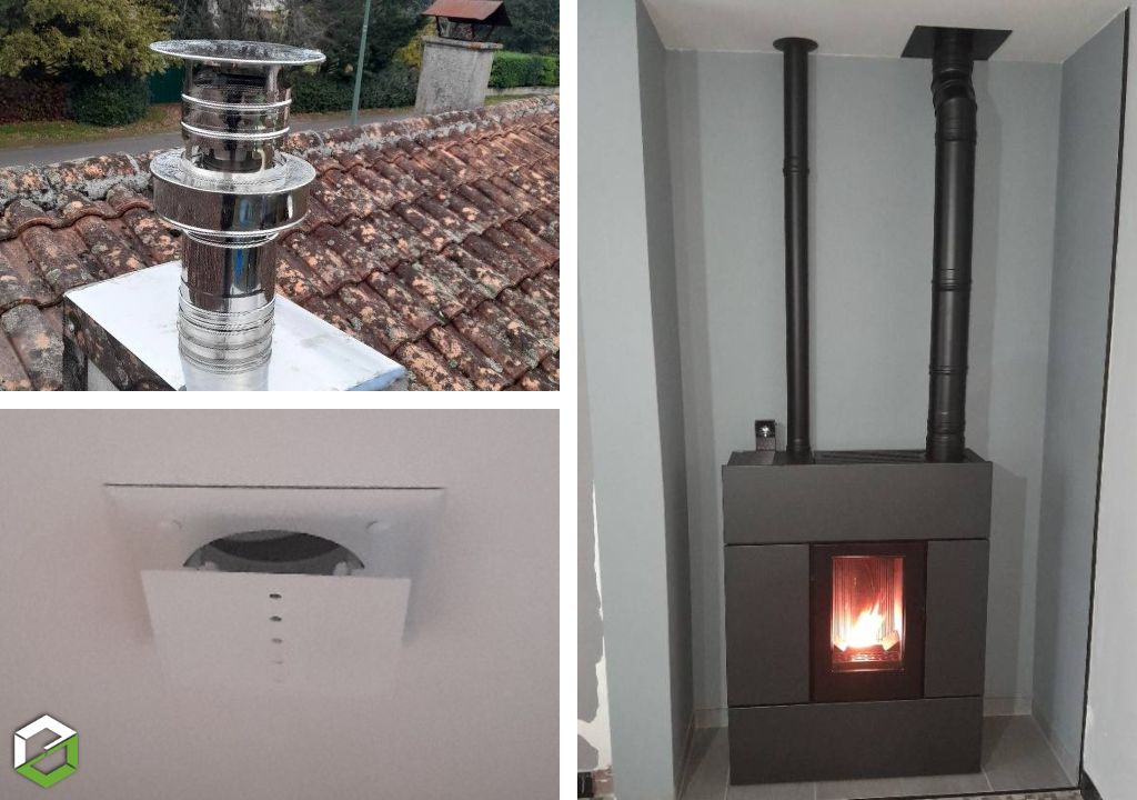 Installation professionnelle d'un poêle a granulés MCZ  - Agréé RGE-Landes (40)